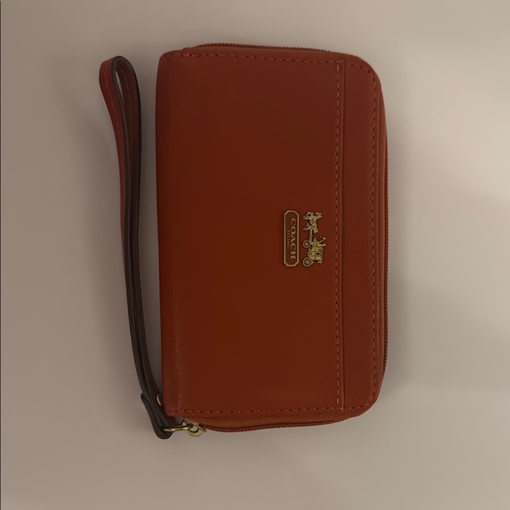 Coach Red Wristlet Wallet